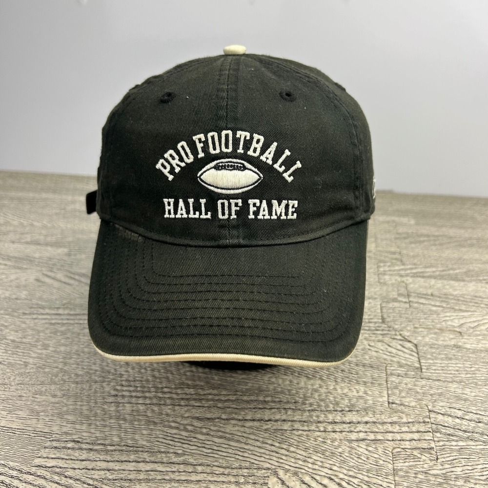 Vintage Reebok Detroit Lions Hat Cap Strap Back Adjustable Black Hall Of Fame